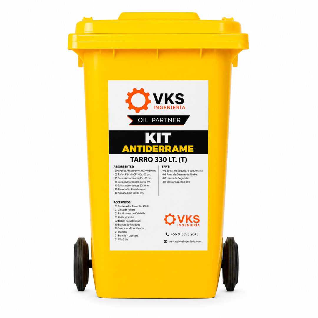 Kit en contenedor con ruedas